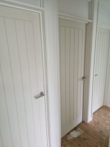 Weymouth: Doors hung, fitting locks, latches  